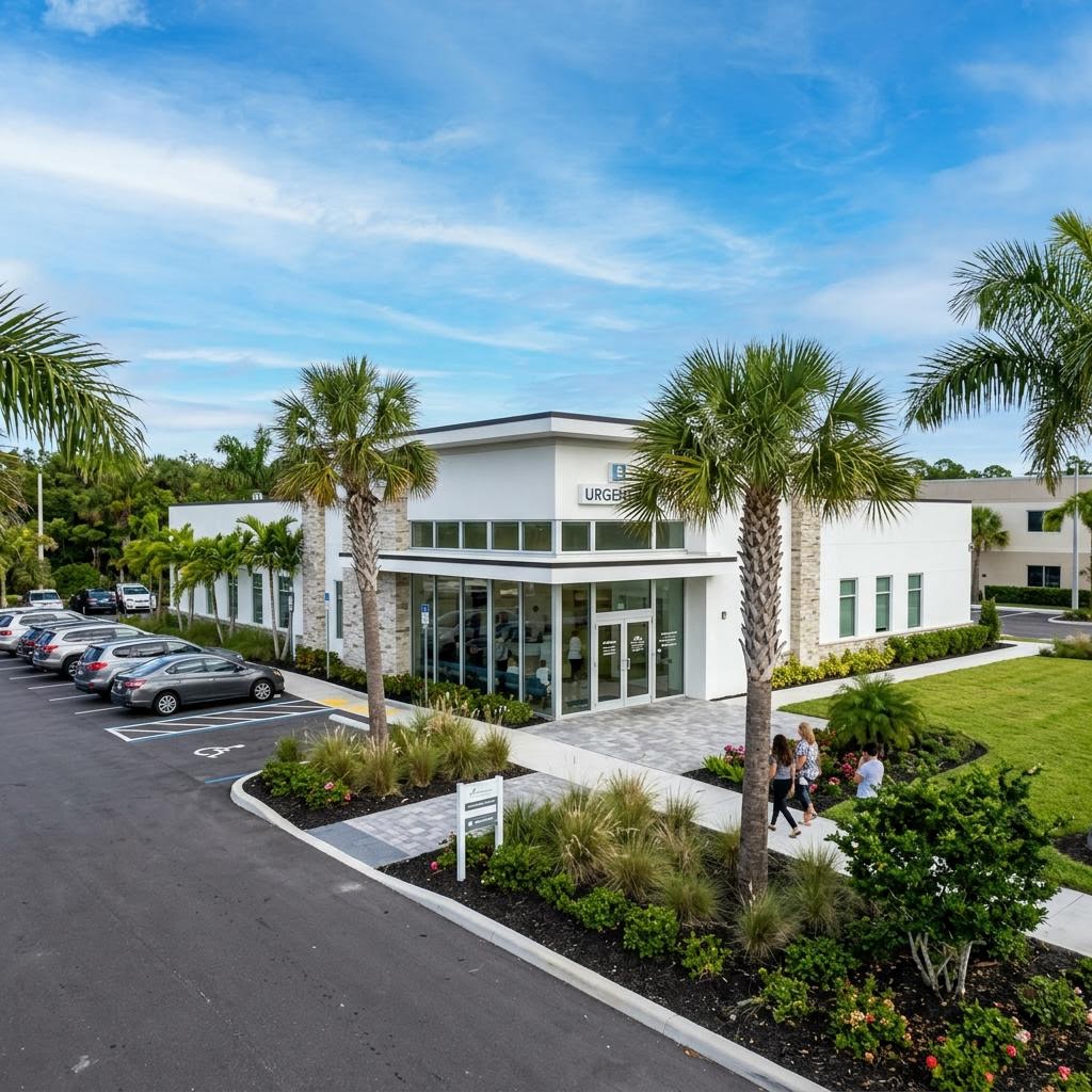 Exterior of the MyMedPlus urgent care building