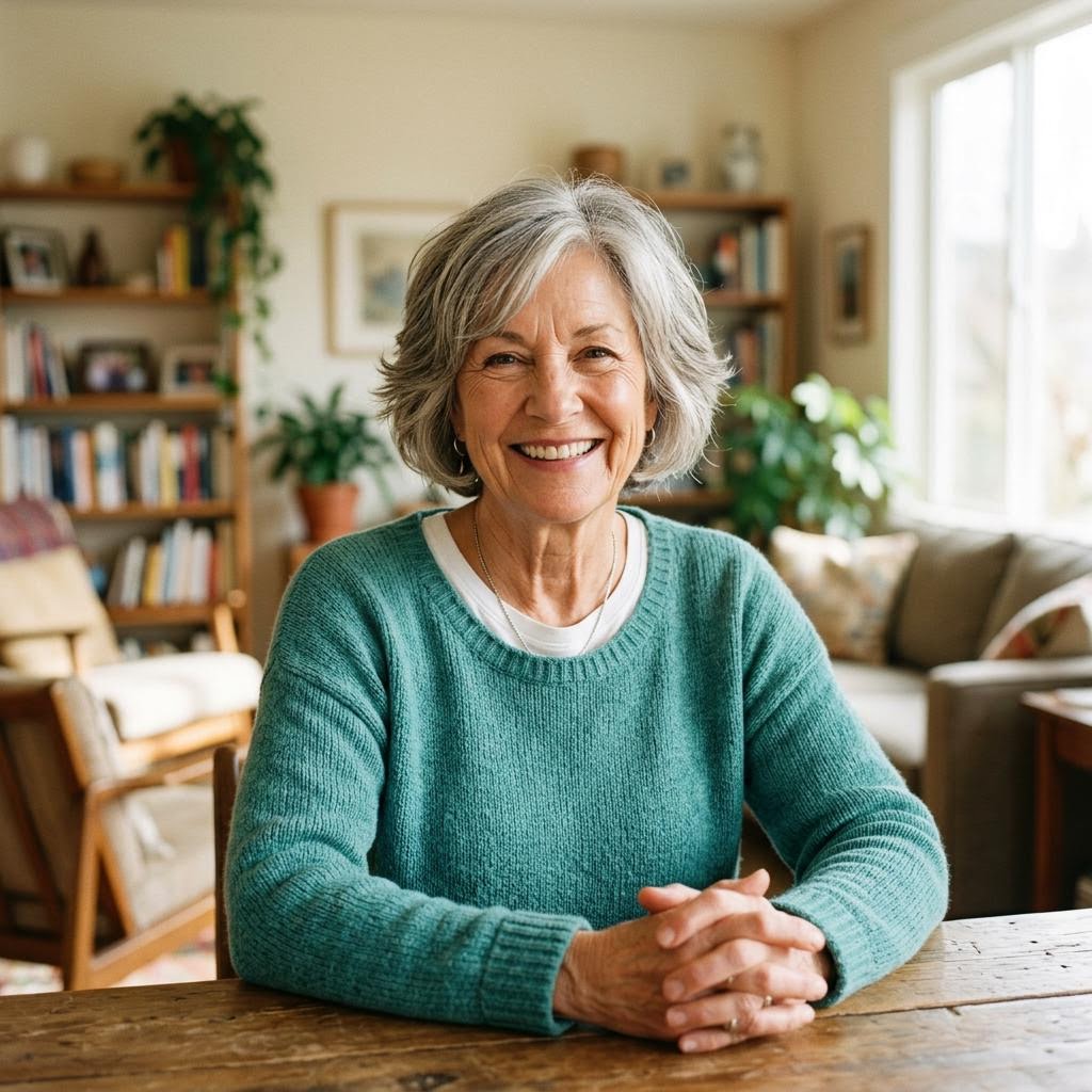 Smiling older woman
